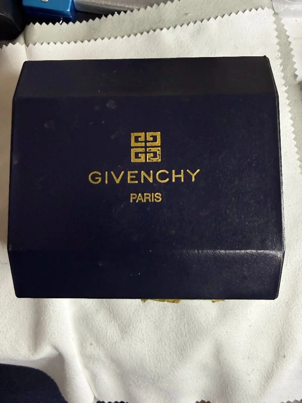 Vintage Givenchy Paris D.A.L. 90 Watch - 36mm Black Dial Genuine Diamond Accent